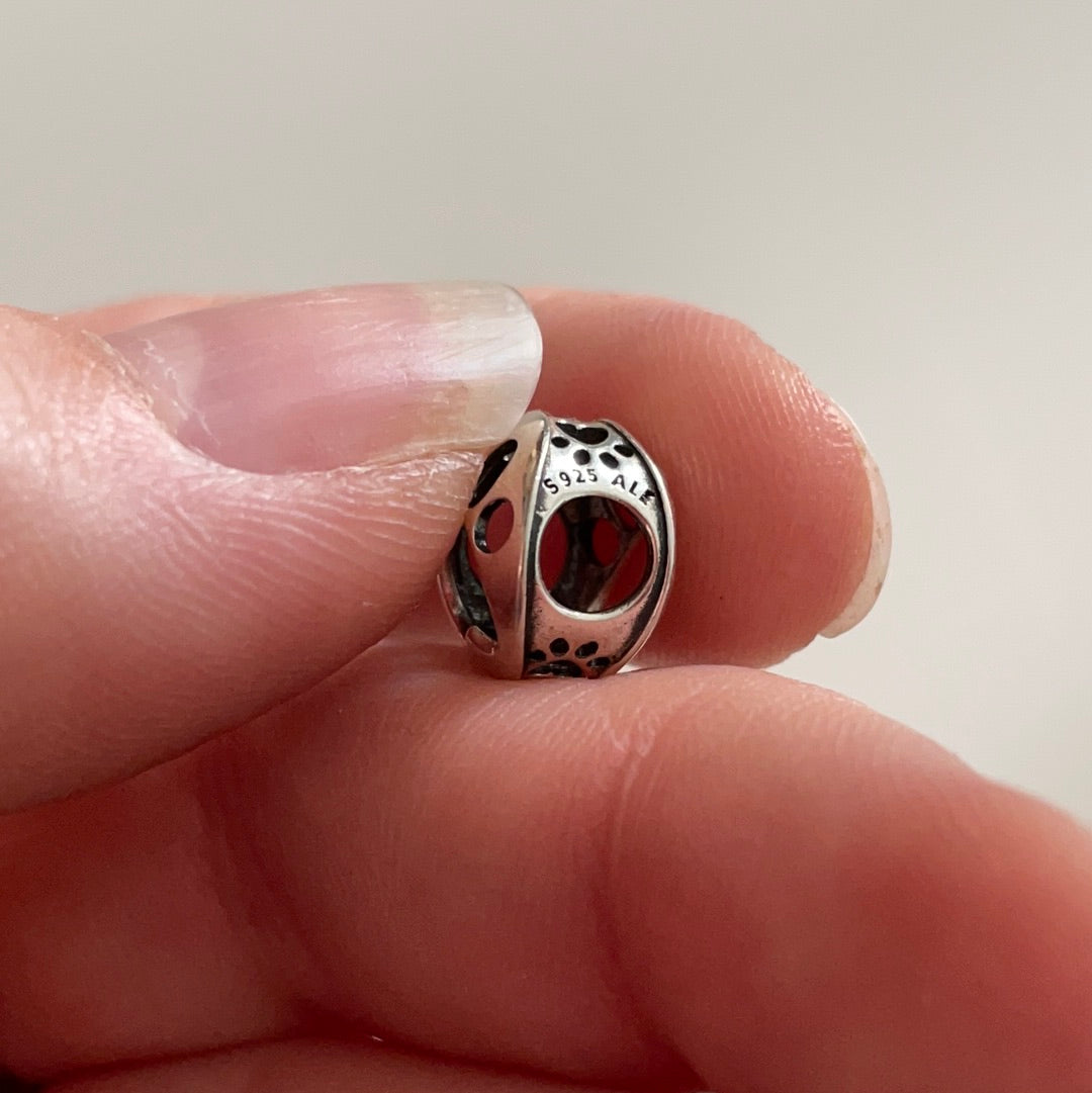 Genuine Pandora Openwork Paw Print Charm