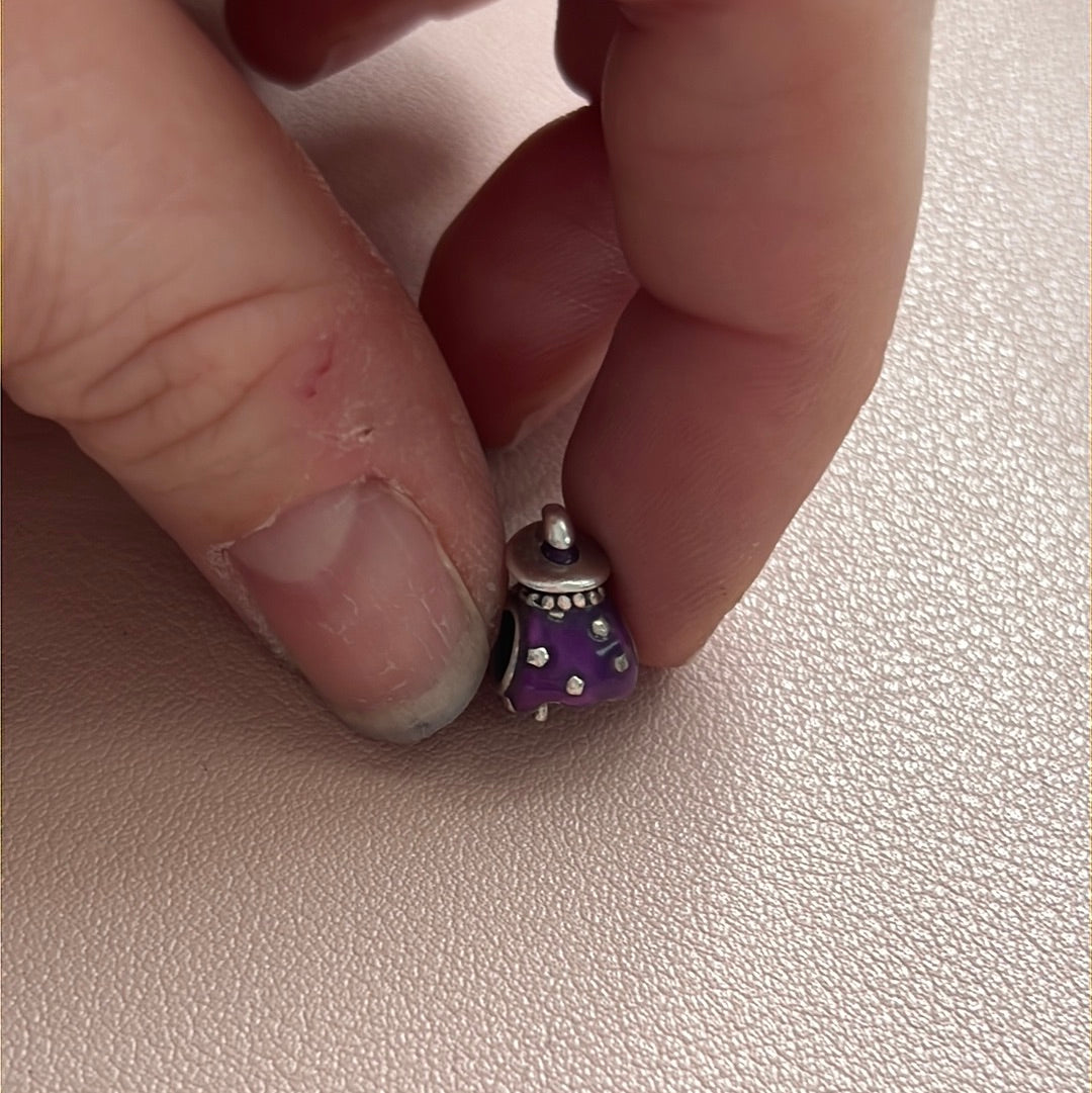 Genuine Chamilia RARE Witch Halloween Dangle Charm