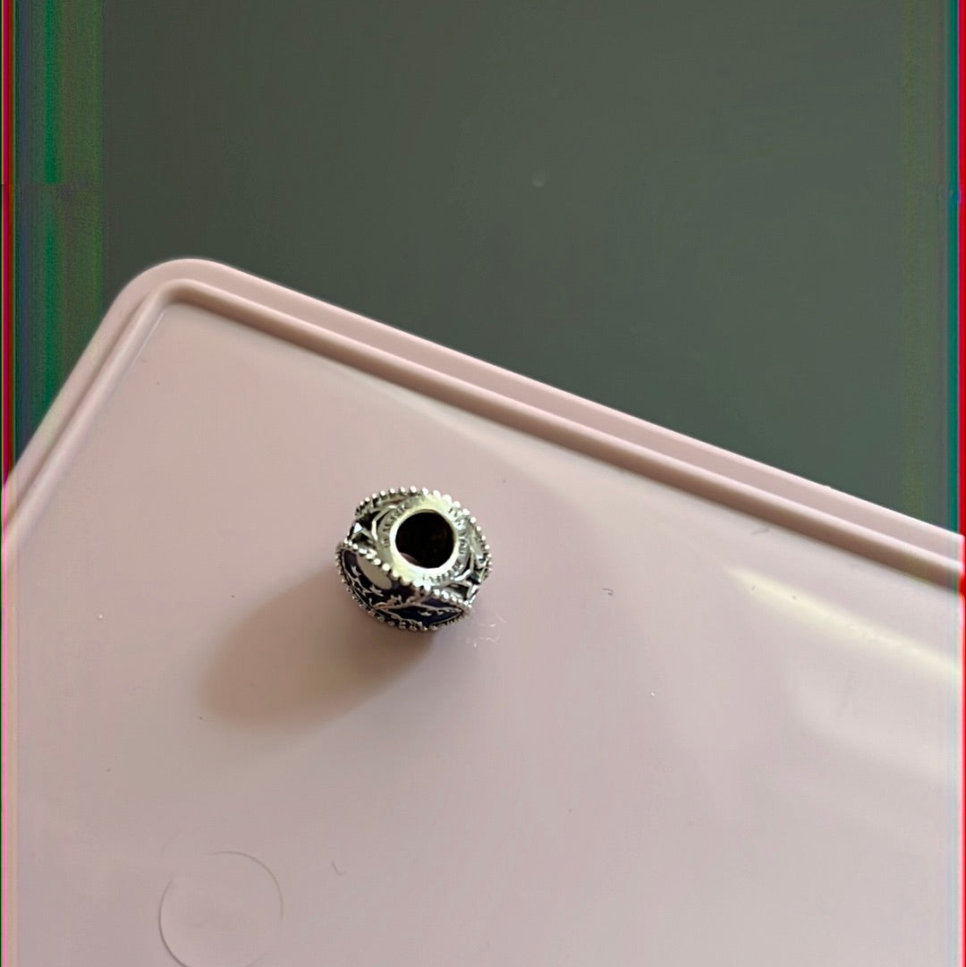 Genuine Pandora Santa Sleigh 'Believe in Magic' Christmas Enamel Charm