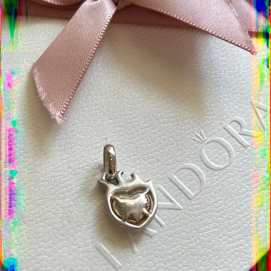 Genuine Links of London Heart Fire Melt Charm fits on Sweetie Bracelet