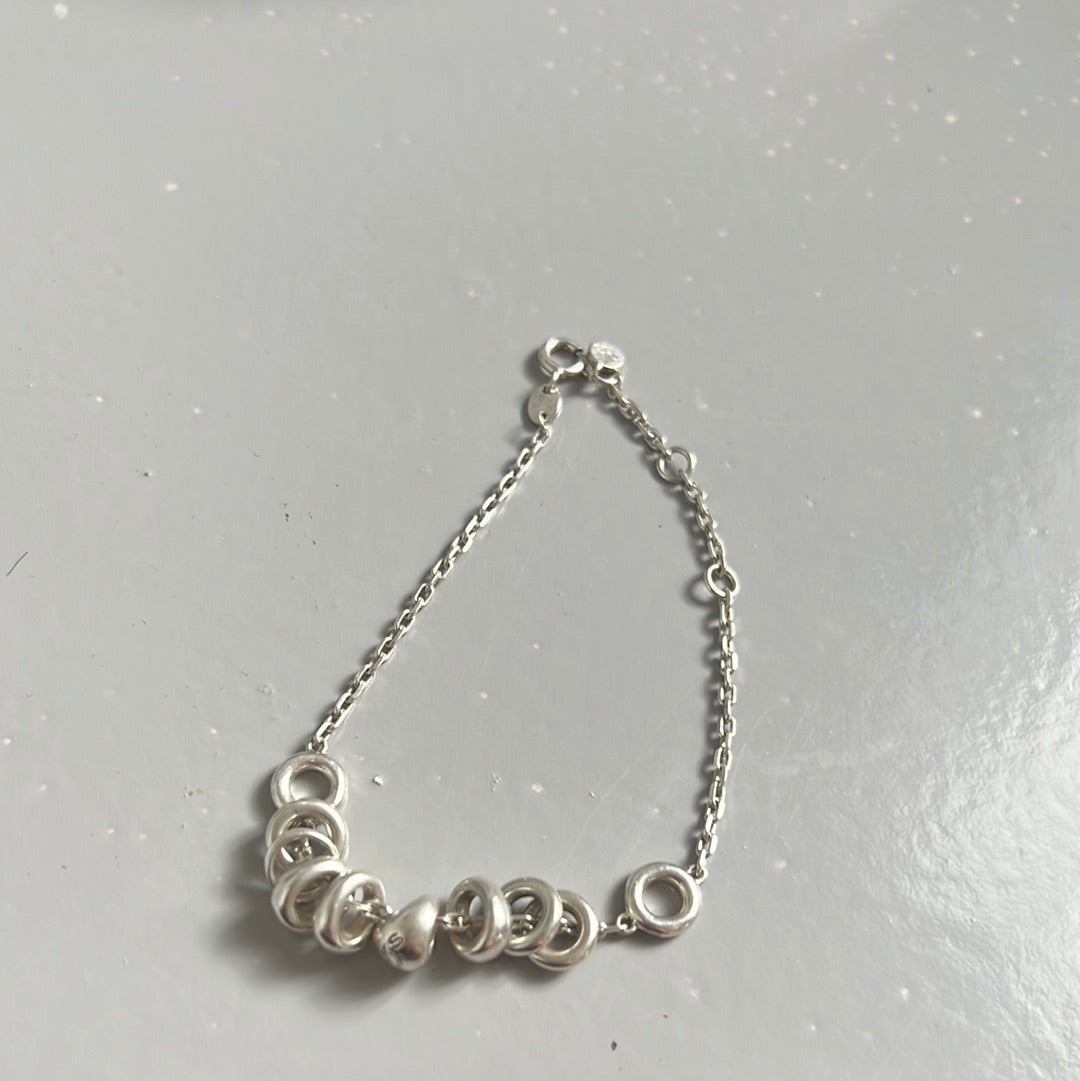 Genuine Links of London Sterling Silver Charm Sweetie Drop 16- 20cm Bracelet