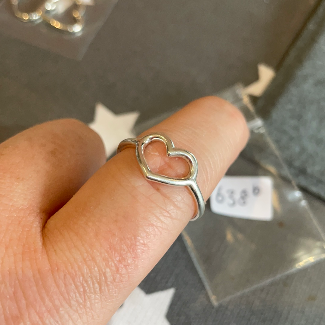 Genuine Pandora Open Large Heart Ring Pandora Gift Size 56/60