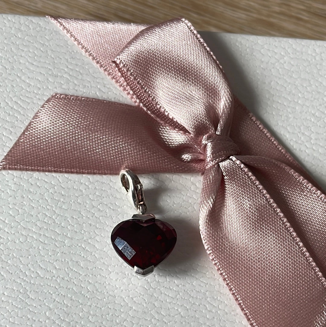 Thomas Sabo Red Glass Heart Murano Clip Charm