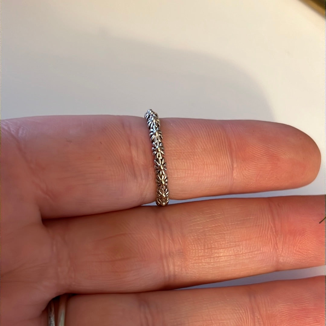 Daisy London Sterling Silver Ring size 52