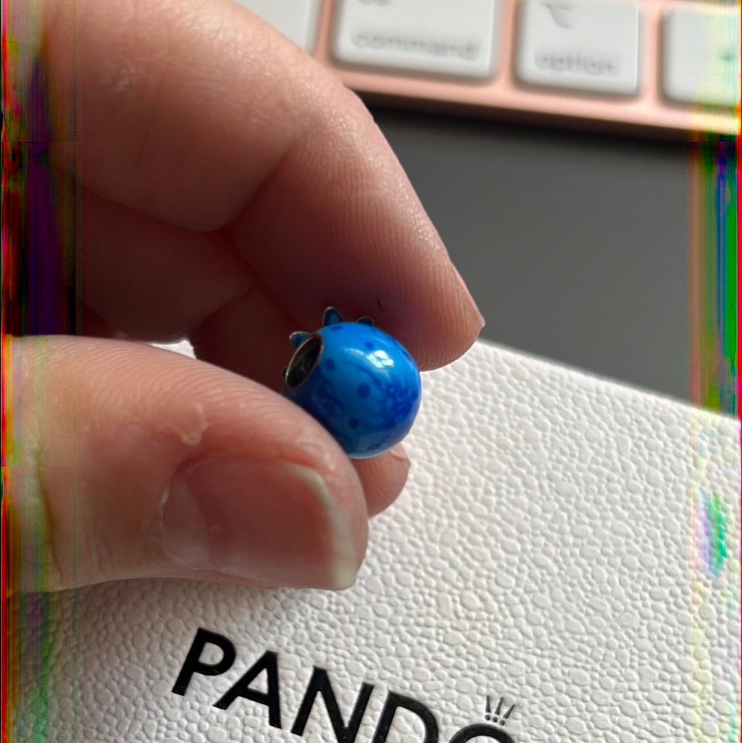 Genuine Pandora New Summer  Enamel Ocean Bubbles and Waves Octopus Charm