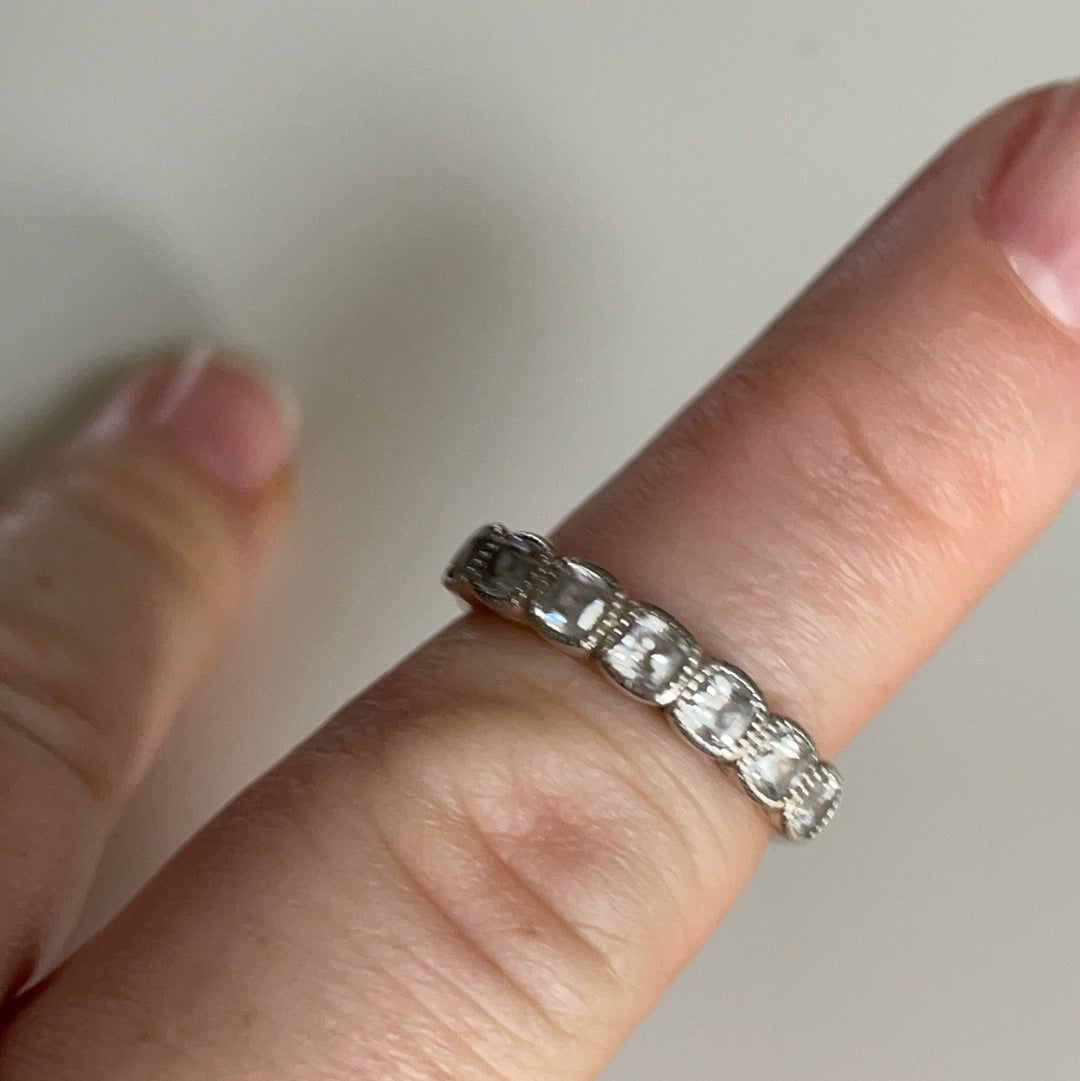 Genuine Pandora Square CZ Pave Ring Size 60