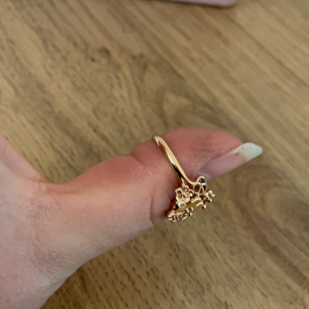 Genuine Pandora Rose Gold Meadow Flowers With Dragonfly Size 56