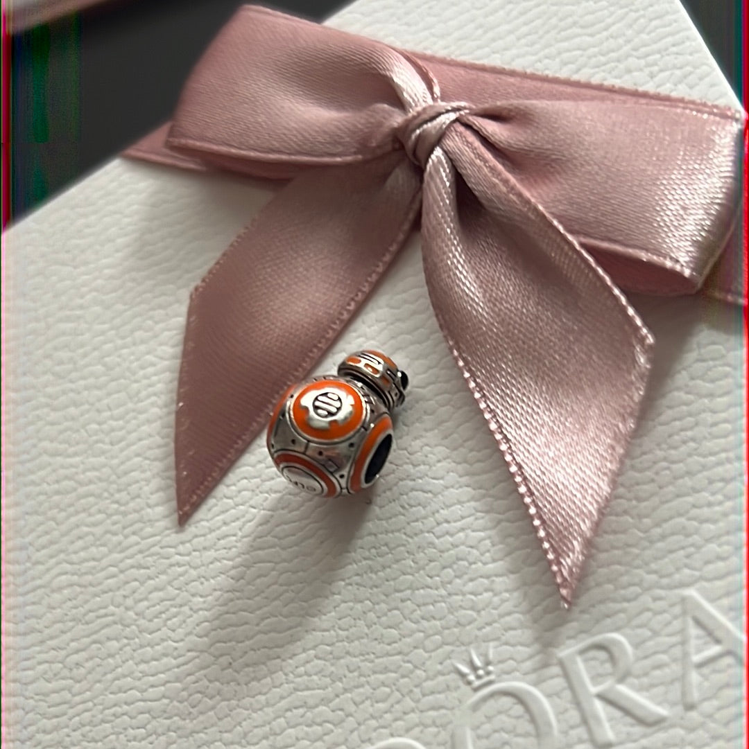 Genuine Pandora X Star Wars BB8 Enamel Robot Charm