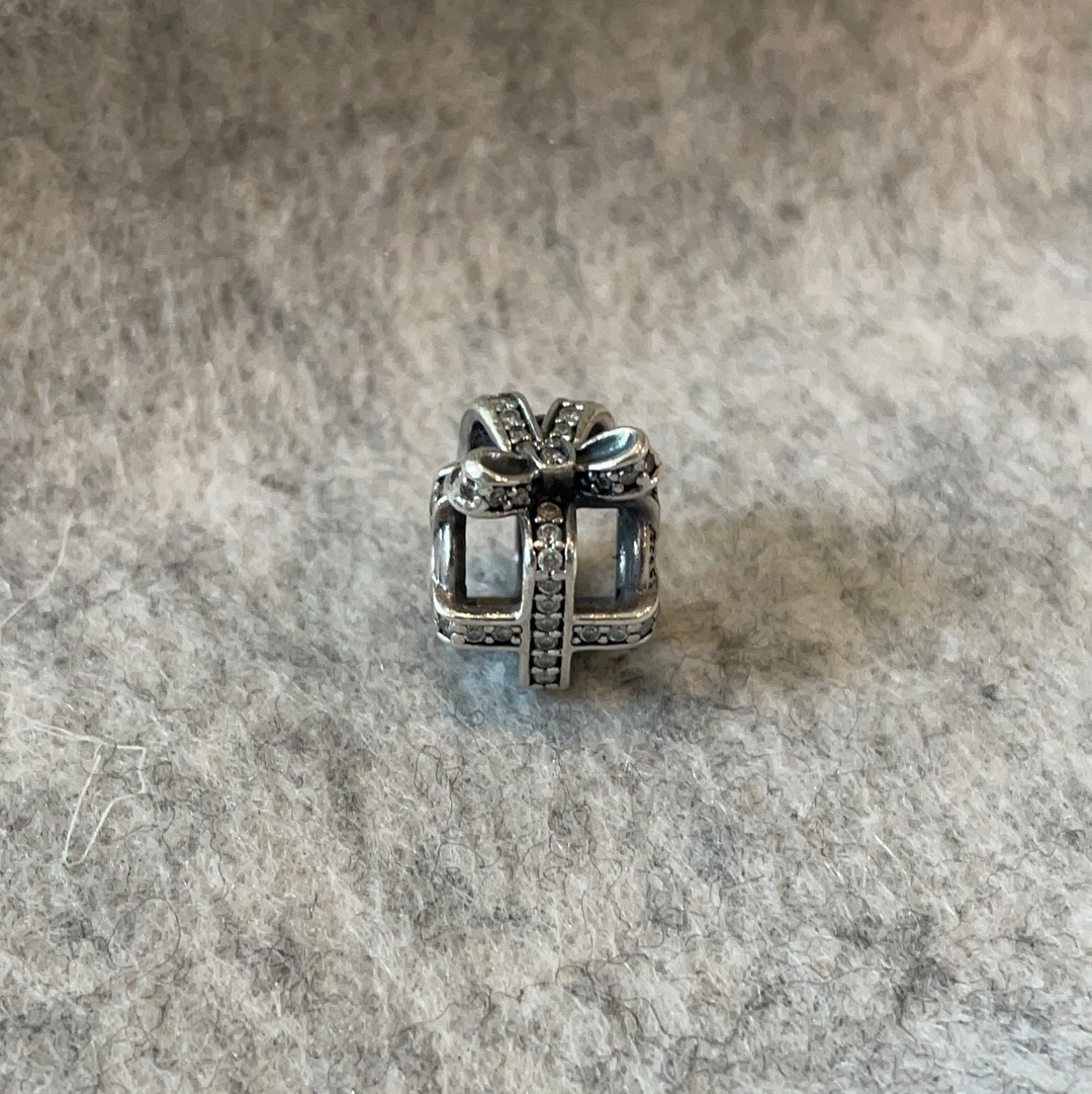 Genuine Pandora Pave Christmas Birthday Xmas Gift Present Charm Openwork
