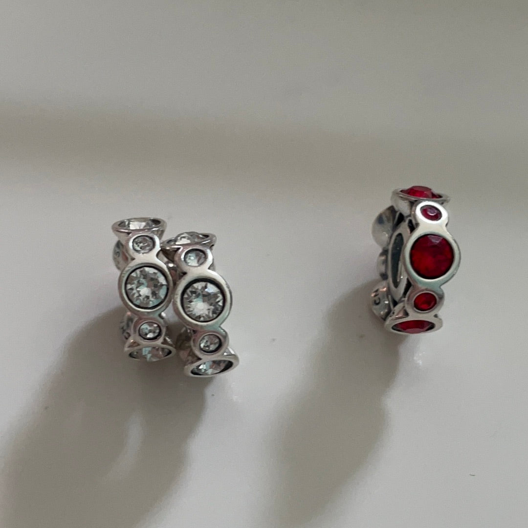 Genuine Chamilia Beautiful Dotted Stone Spacer Charm in Different Colours