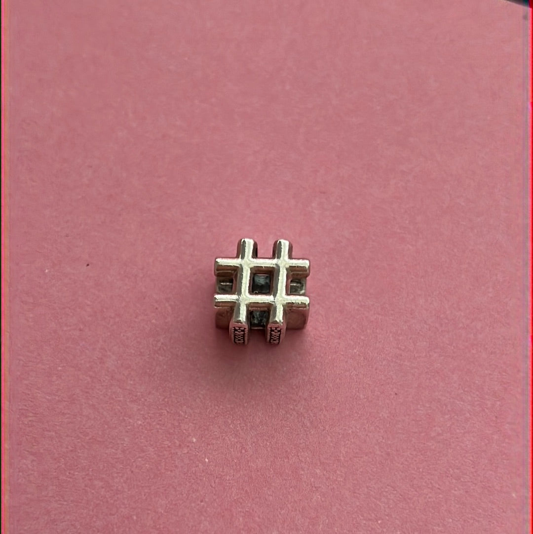 Genuine Pandora Hashtag Symbol Charm