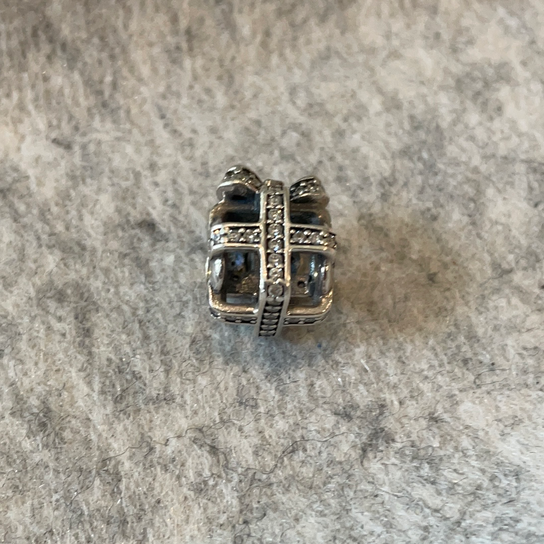 Genuine Pandora Pave Christmas Birthday Xmas Gift Present Charm Openwork