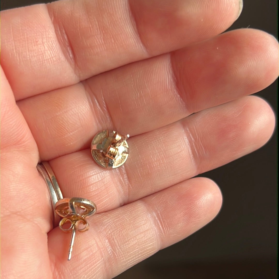 Genuine Thomas Sabo Rose Gold Luna Rose Quartz Pave Earrings Studs