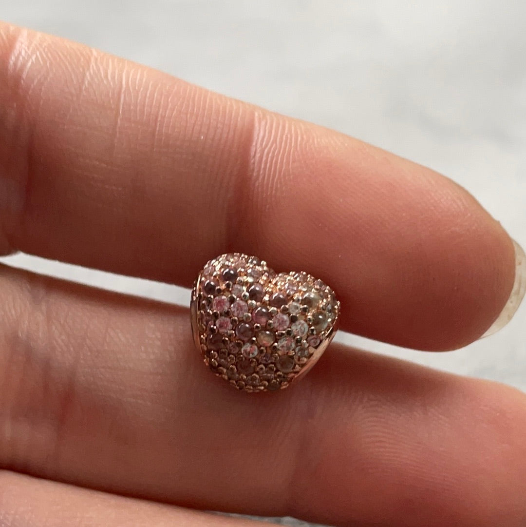 Genuine Pandora Rose Gold Pave Sparkling Gleaming Ladybird Droplet Charm