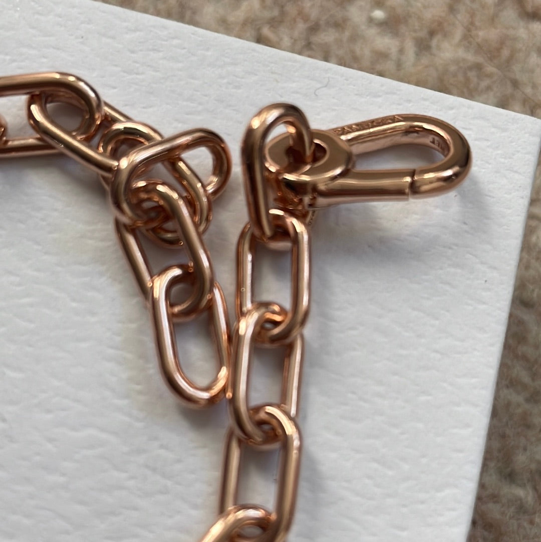 Genuine Pandora Me Essence Rose Gold New Style Link Chain Bracelet Size 20cm