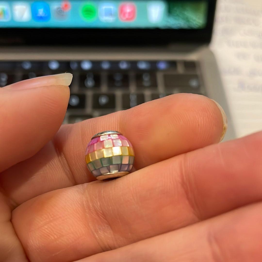 Genuine Pandora Rainbow Mosaic Charm Beautiful