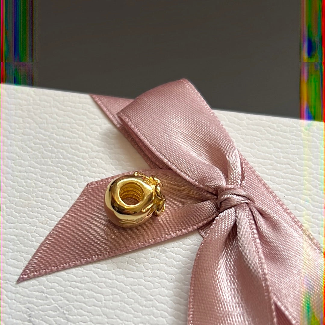 Genuine Pandora Solid 14ct Gold Money Bag Hong Bao RARE Charm HTF