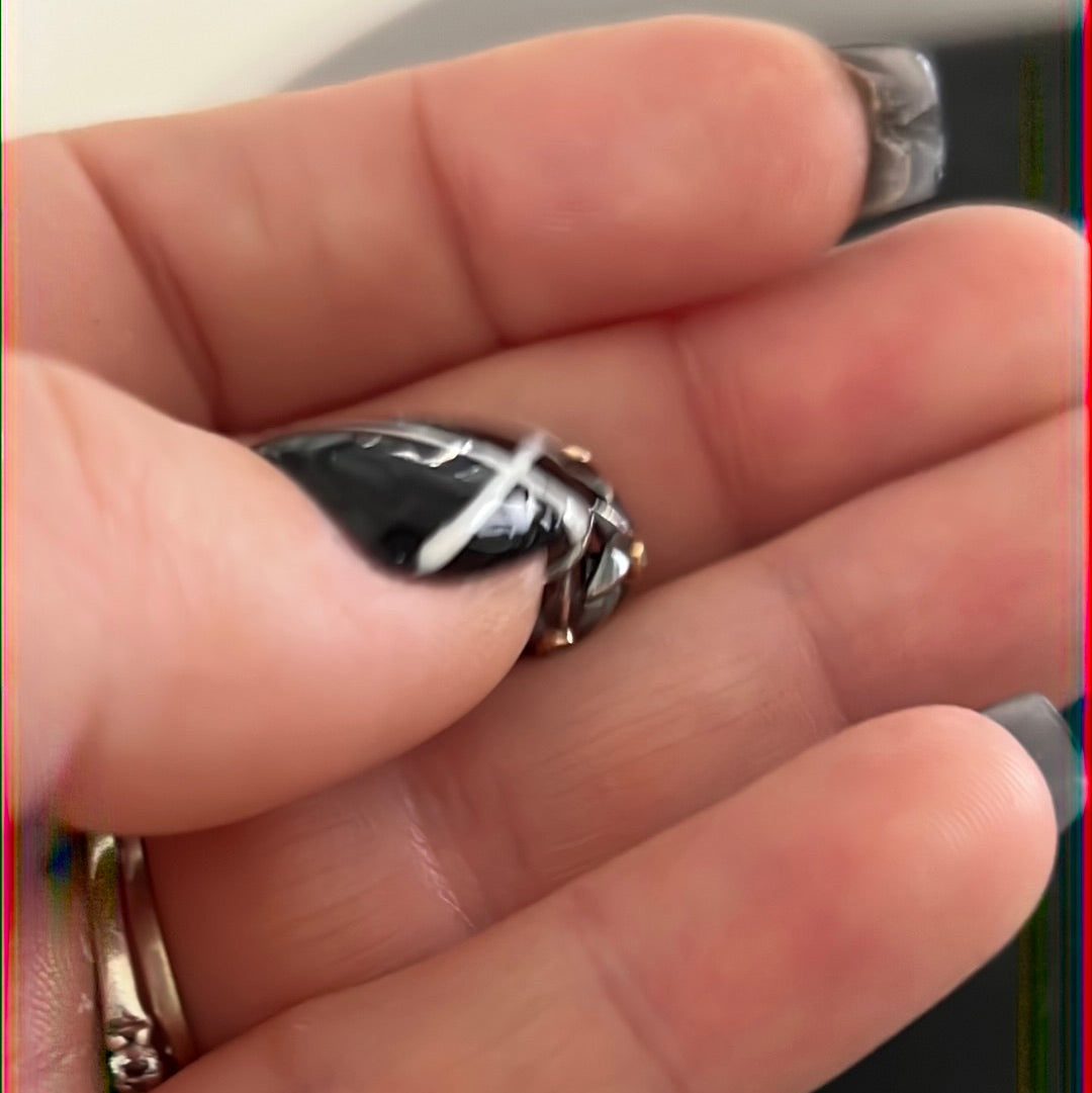 Genuine Pandora Stella Star Two Tone Hyper Rare Openwork Charm