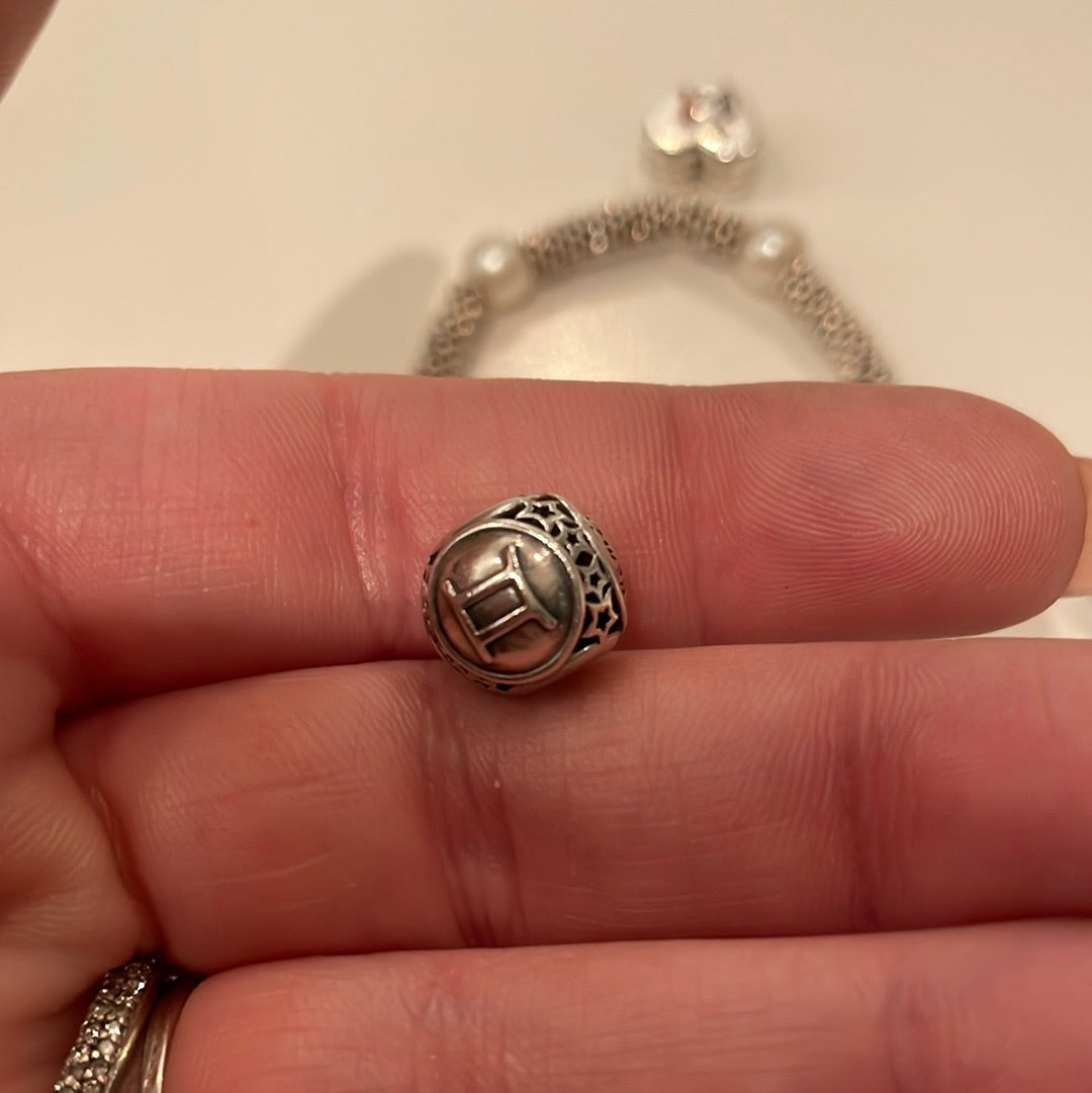 Genuine Pandora Sparkling Gemini Horoscope