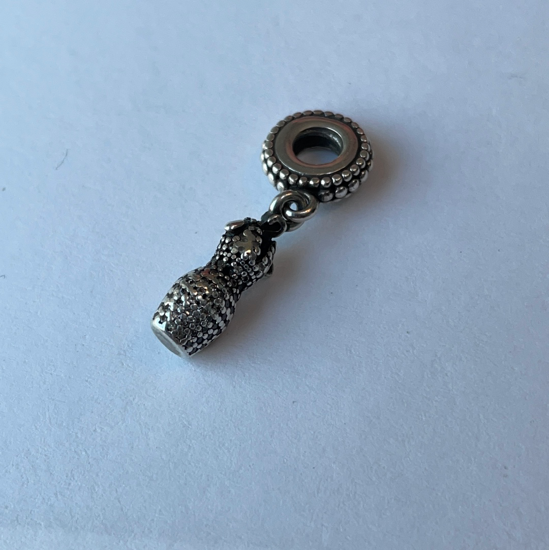 Genuine Pandora Pave Sparkle Dress on Hanger Charm