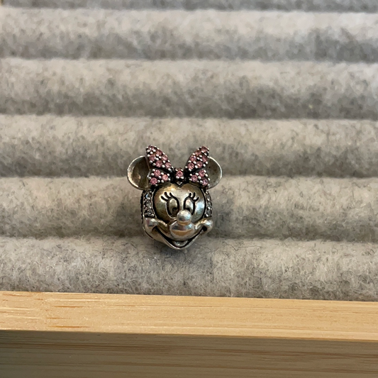 Genuine Pandora Disney Minnie Mouse Limited Edition 2015 Pave Clip
