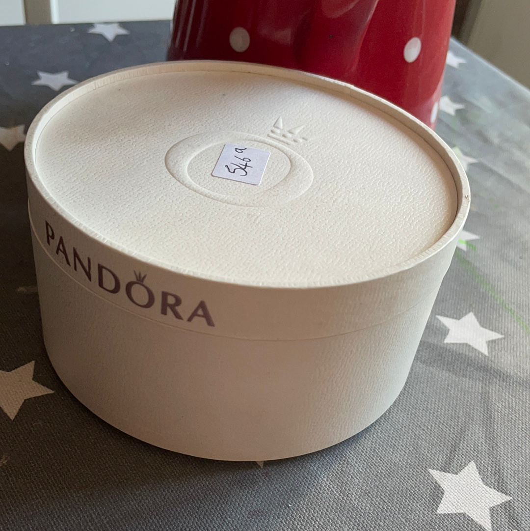 Genuine Pandora Cream Cardboard / Pink Heart Jewellery Box Retired