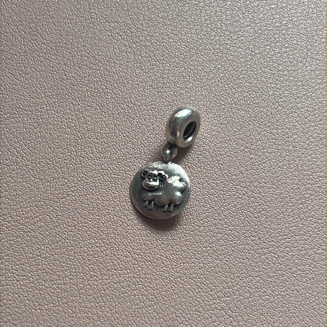 Genuine Pandora Rare Horoscope Sheep Year of the Ram Dangle Charm