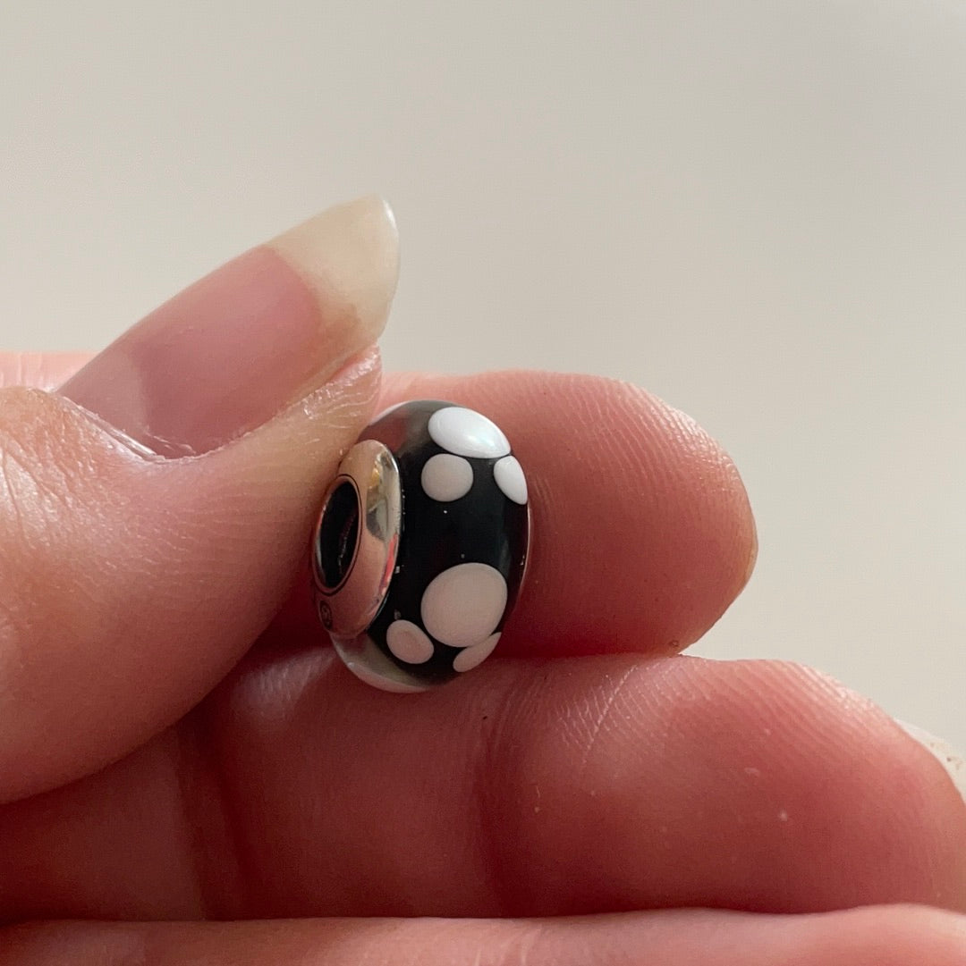 Pandora Disney Mickey Mouse Glass Murano Charm
