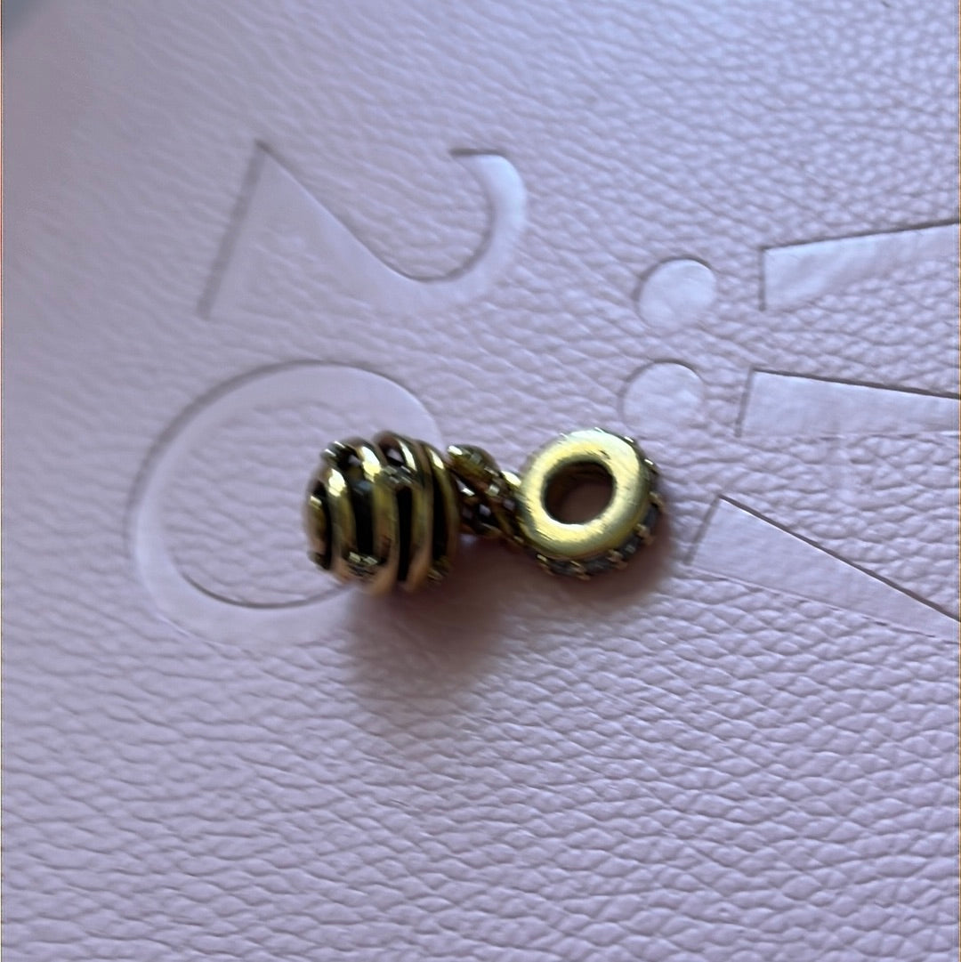 Genuine Pandora Shine Gold Bee and Hive Dangle Charm