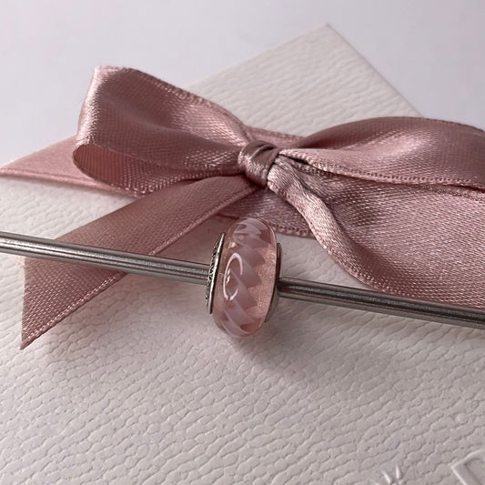 Genuine Pandora Pink Line Murano Glass Charm