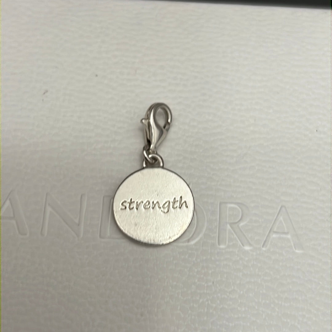 Genuine Thomas Sabo Sterling Silver Dangle Strength Charm