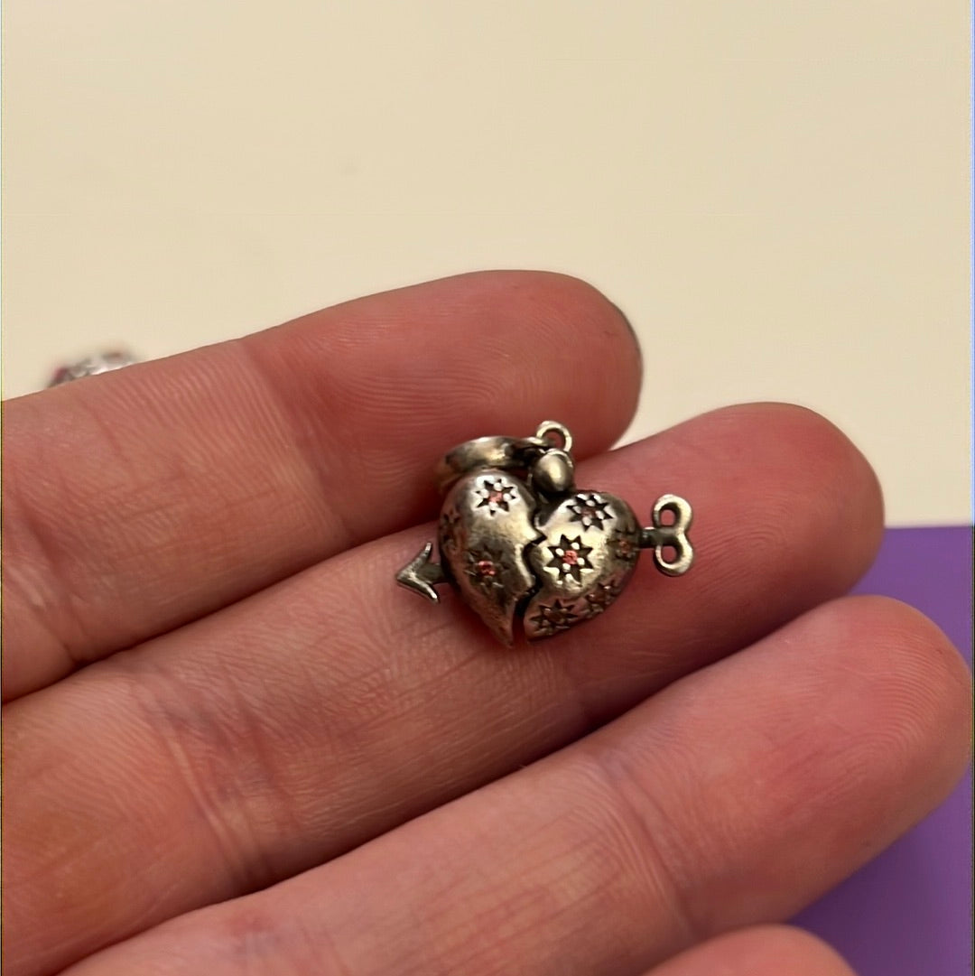 Genuine Chamilia I Love You Heart Openable Dangle Charm