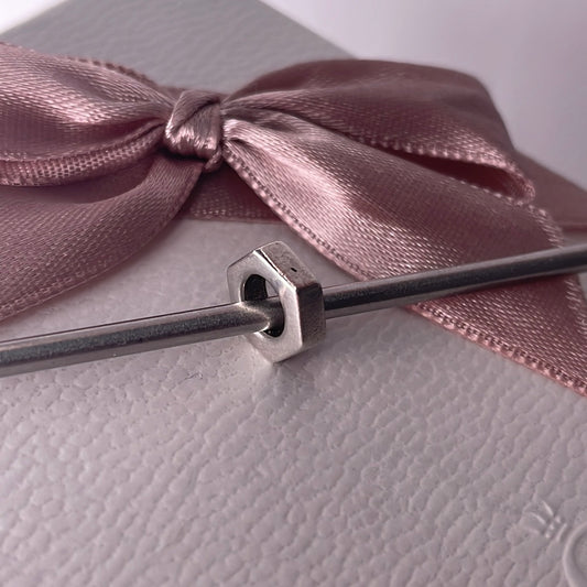Genuine Pandora Oxidised Hexagon Spacer