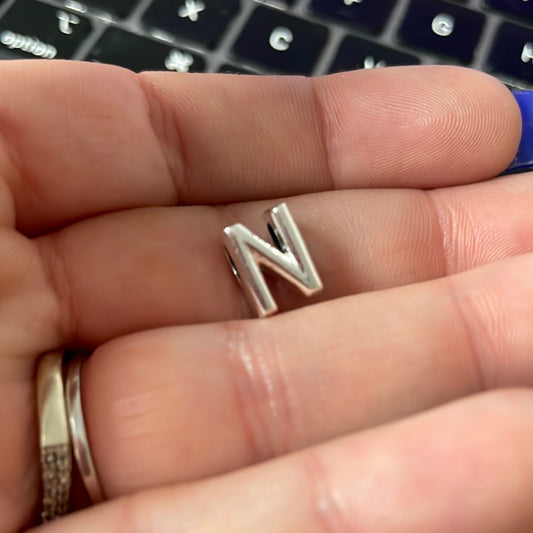 Genuine Pandora Letter Charm With Hearts N