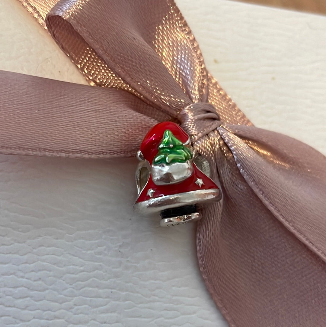 Genuine Chamilia Happy Santa Enamel Winter Xmas
