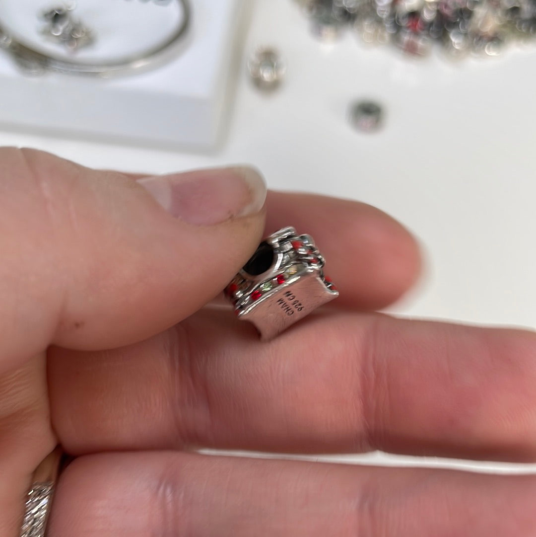 Genuine Chamilia Pave Christmas House Gingerbread House Sweetie Charm