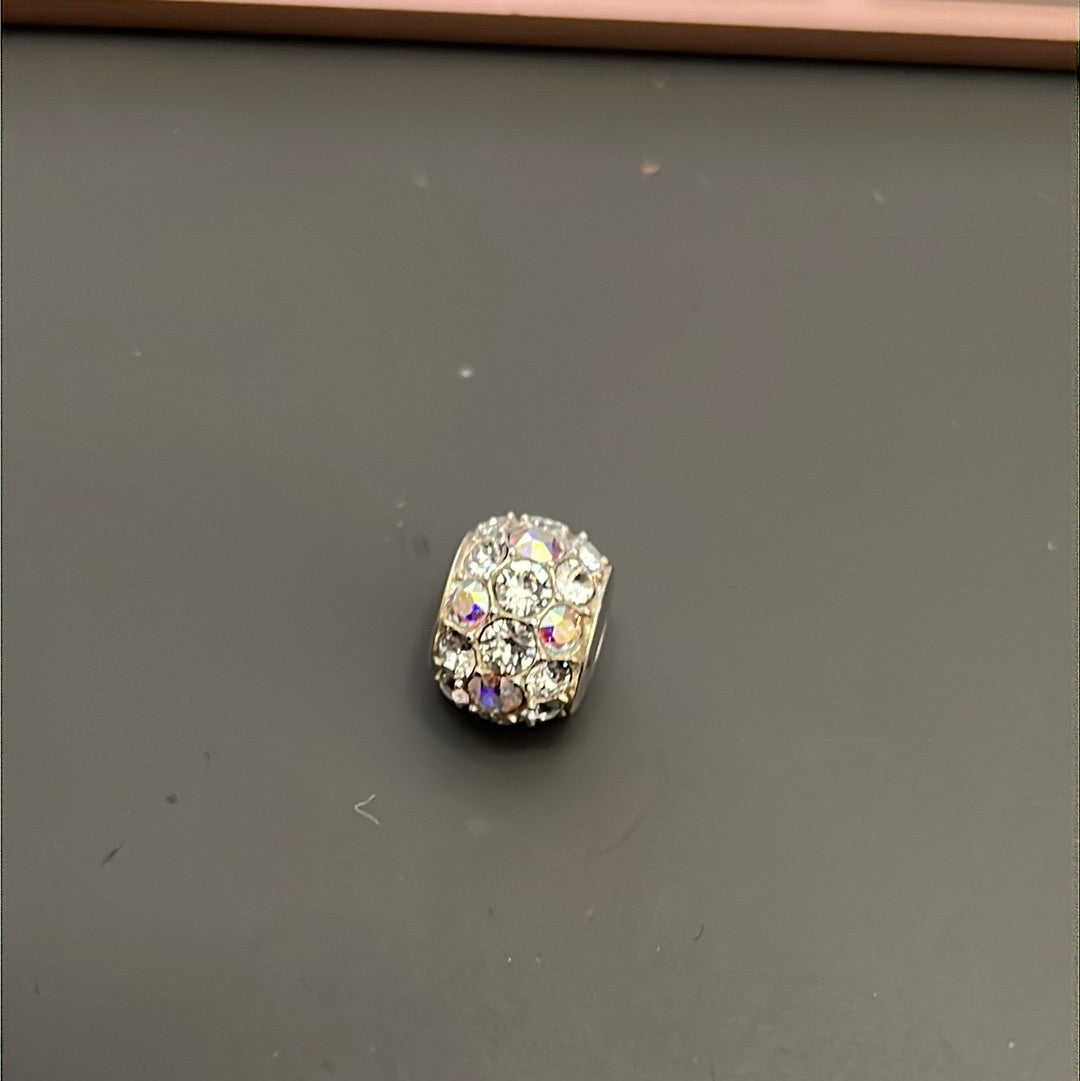 Genuine Chamilia Clear Pave CZ Crystal Ball Charm