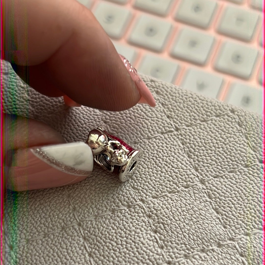 Genuine Pandora Disney Suzy Mouse and Enamel Sewing Reel