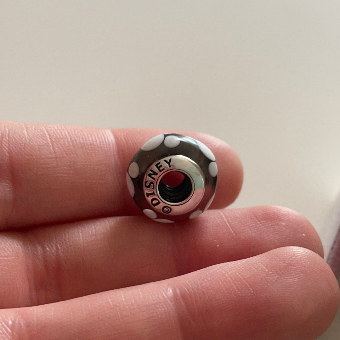 Pandora Disney Mickey Mouse Glass Murano Charm