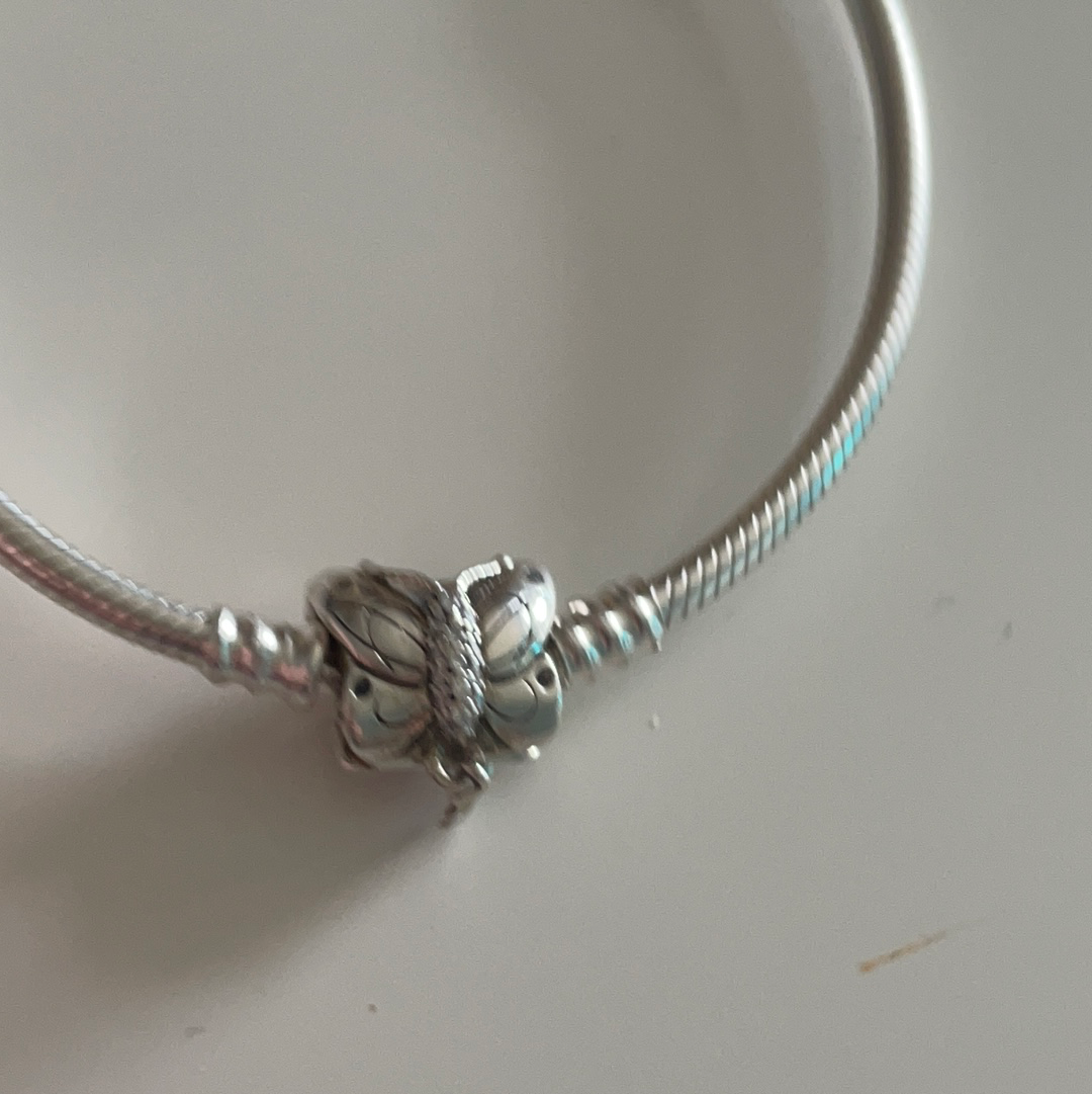 Genuine Pandora 18cm Butterfly Pave Clasp Bracelet.