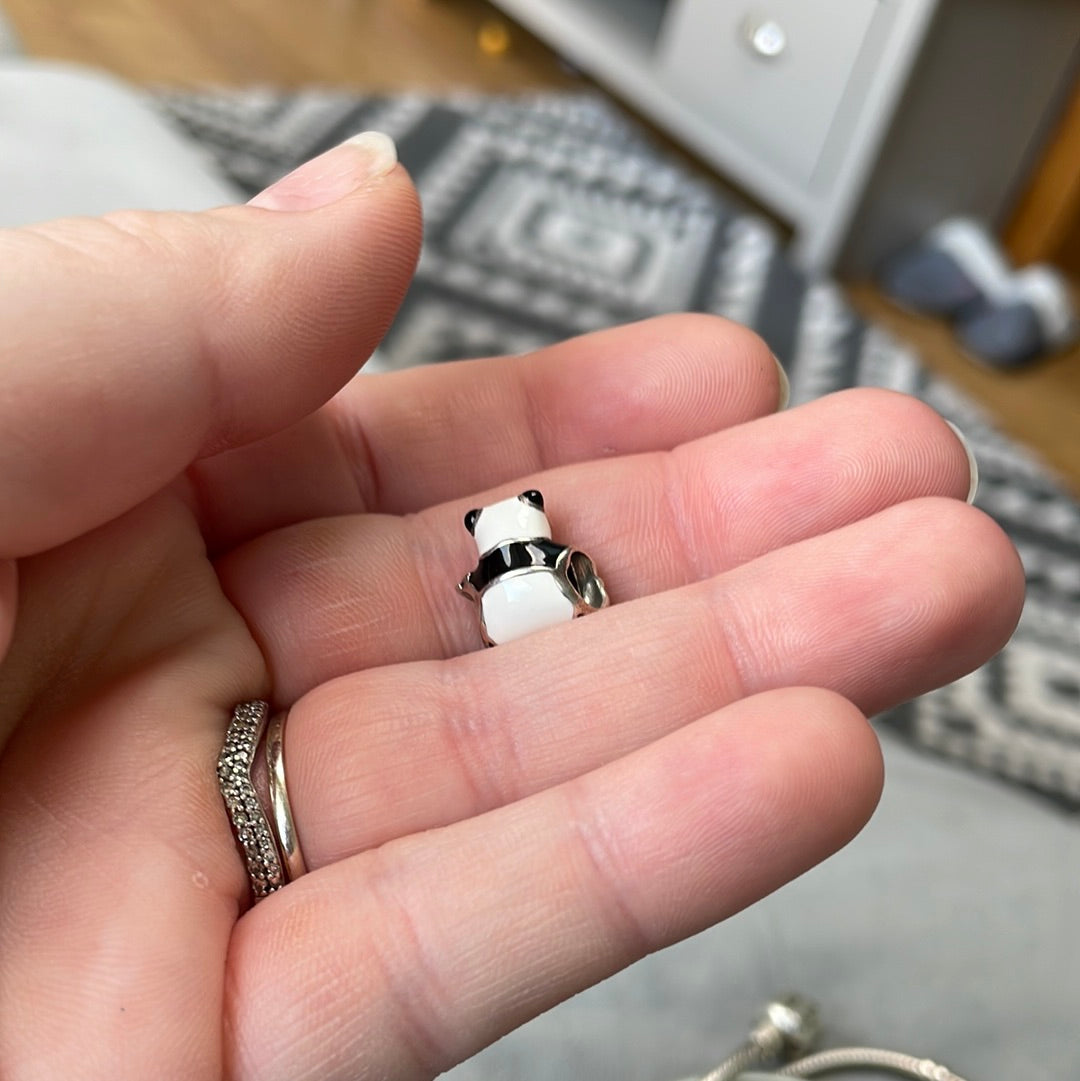 Genuine Pandora Enamel Panda Animal Charm