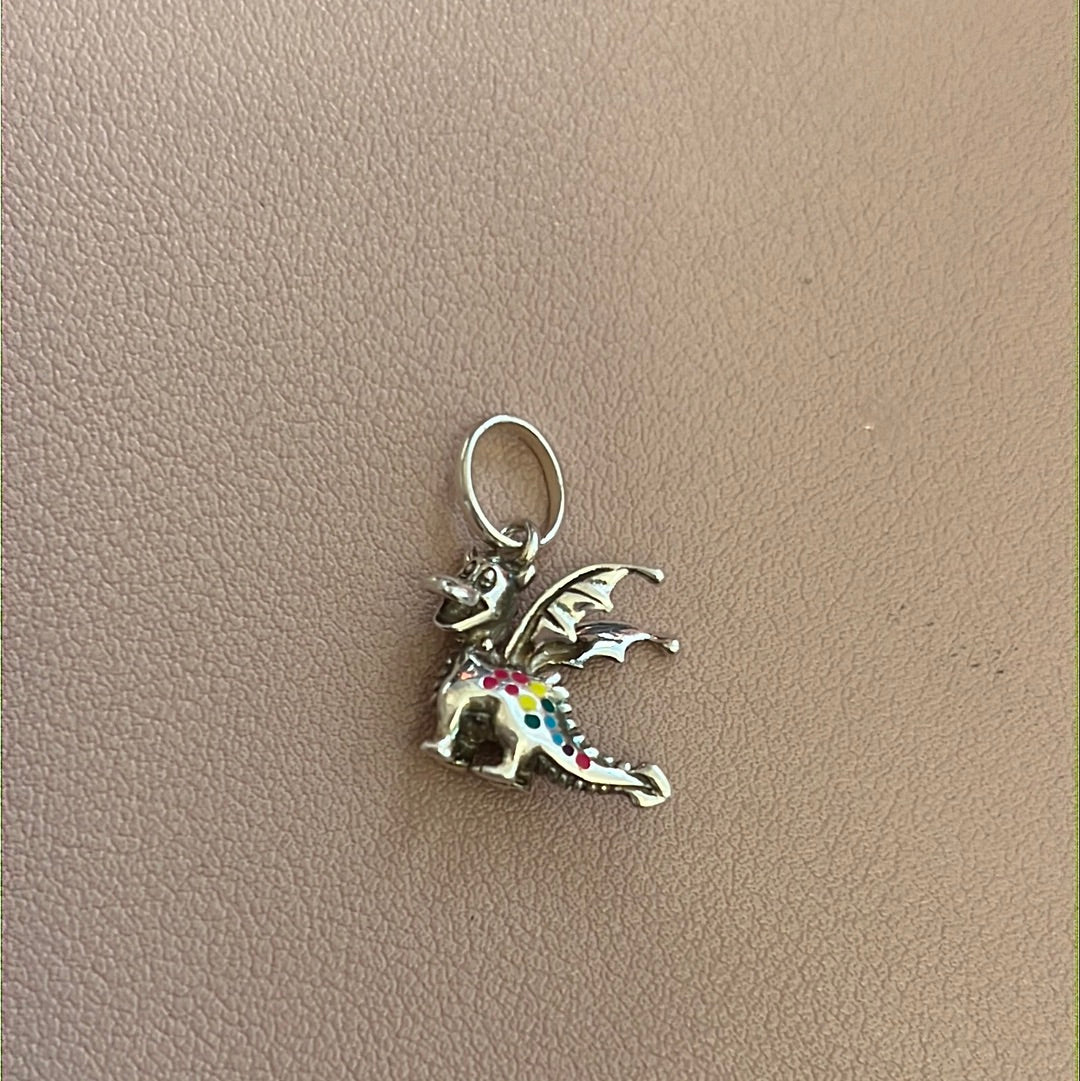 Genuine Links of London Chinese New Year Dragon Colourful Polka Dots Charm