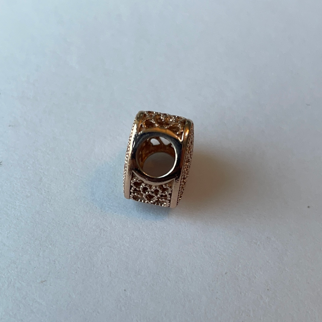 Genuine Pandora Rose Gold Intricate Openwork Lace Heart