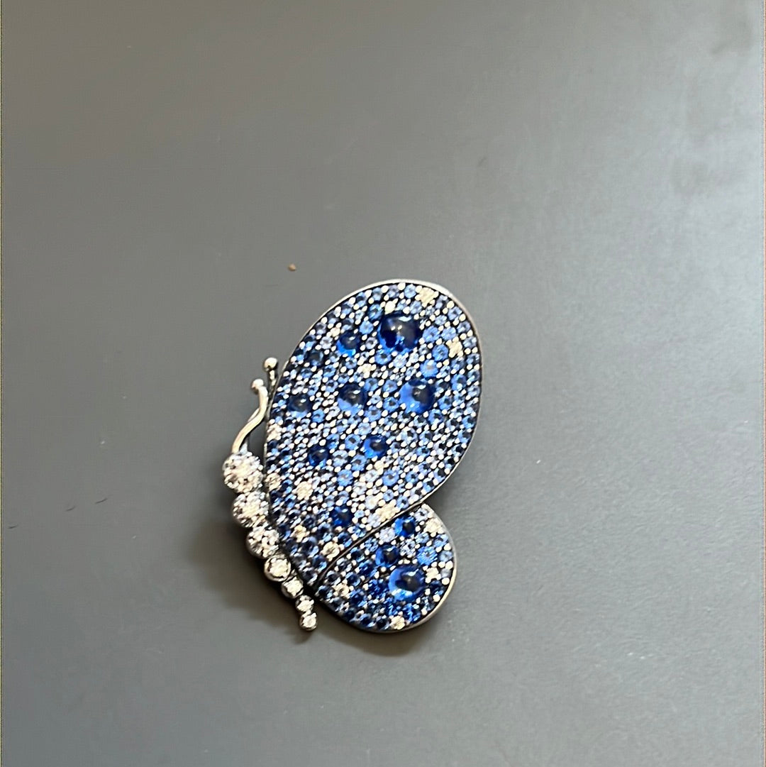 Genuine Pandora Dazzling Blue Butterfly Brooch