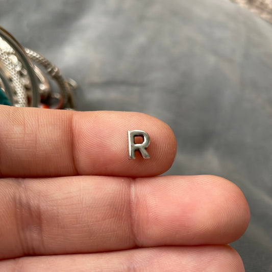 Genuine Pandora R Initial Letter With Hearts Petite Charm