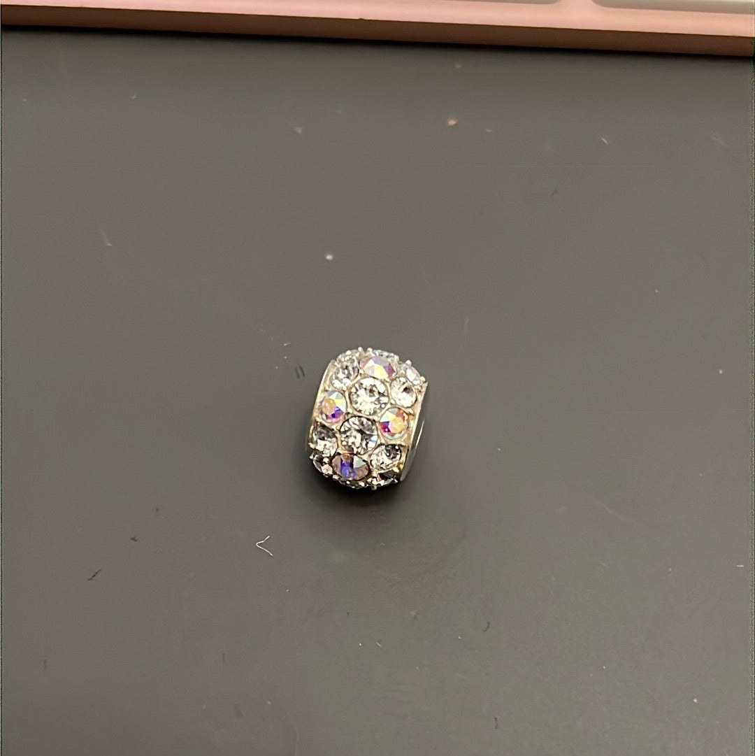 Genuine Chamilia Clear Pave CZ Crystal Ball Charm