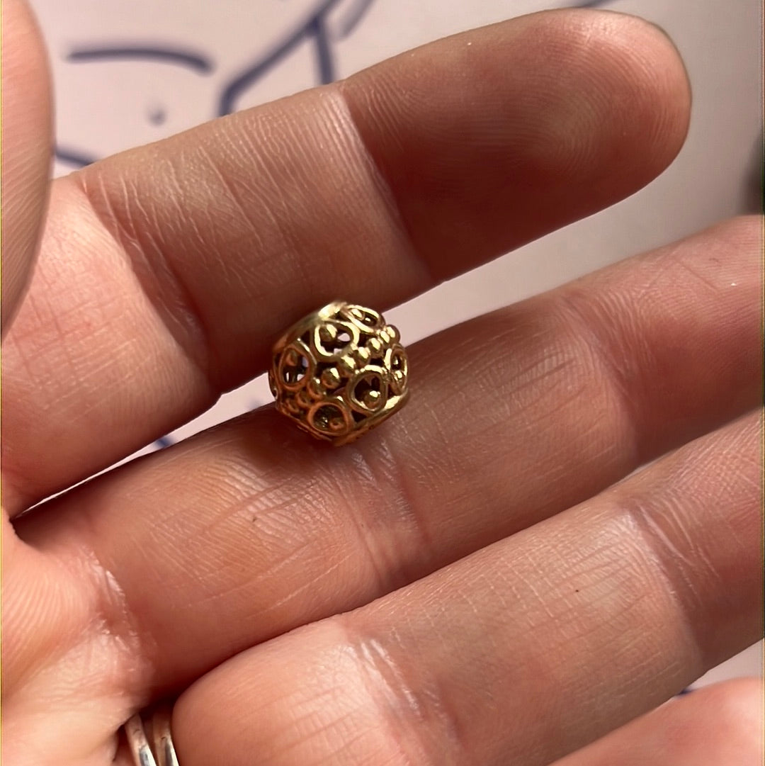 Genuine Pandora Solid Gold 14ct Filigree Openwork Enchanted Charm