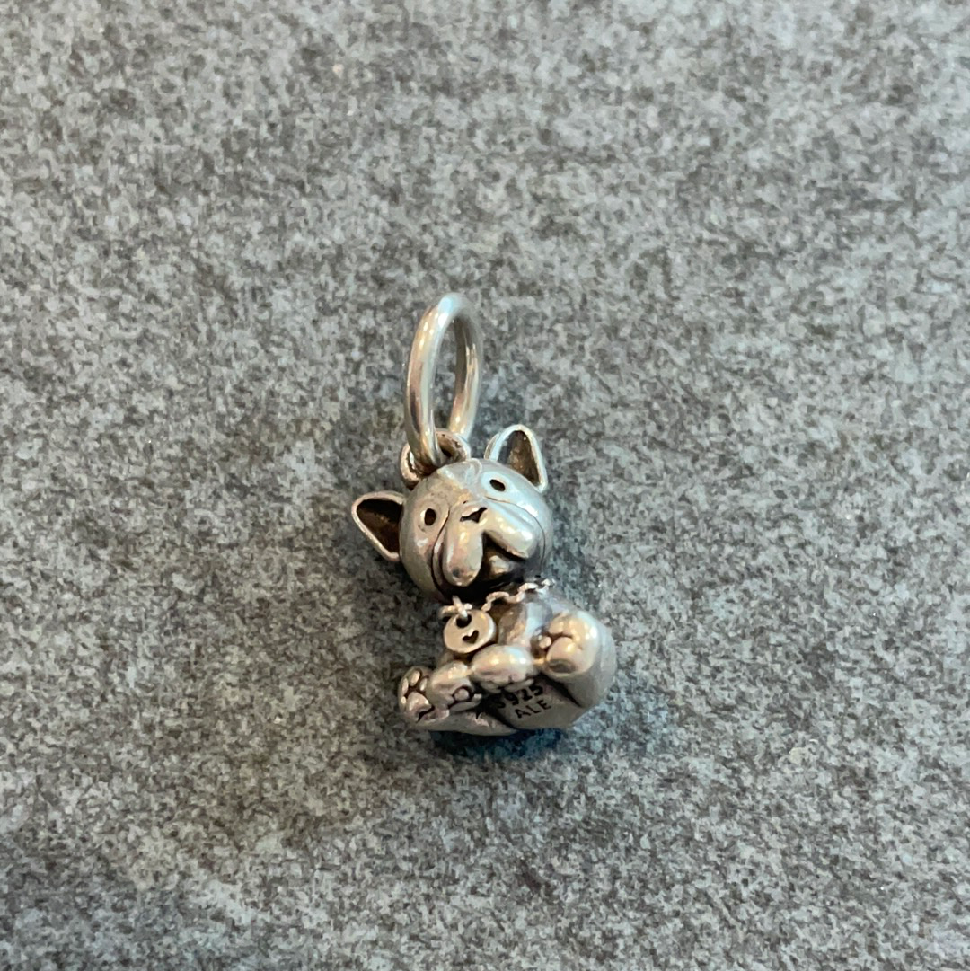 Genuine Pandora Bulldog Dog Puppy Dangle