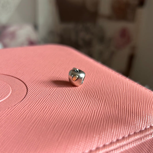 Genuine Pandora Two Tone Worm and Apple Charm