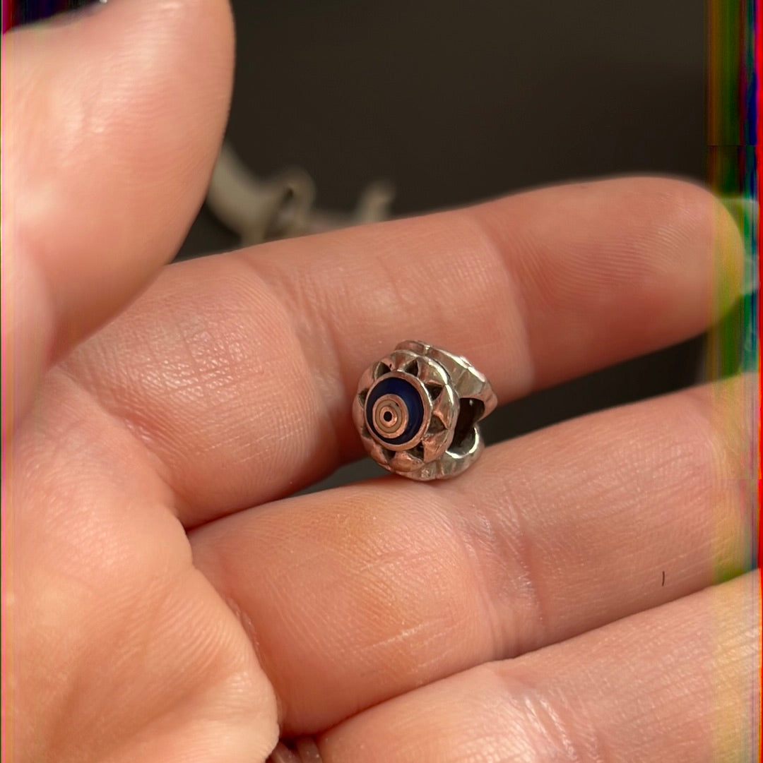 Sterling Silver Evil Eye Enamel Charm